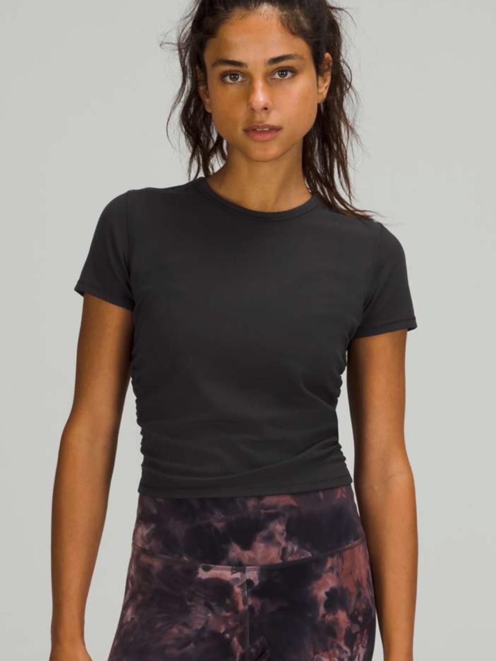 Lululemon All It Takes Nulu Short Sleeve Top - 12, Black